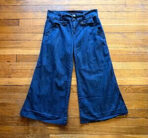 SPOON Jeans Distressed Wide Leg Crop Juniors sz 11 (fits a Womens sz 6)